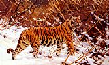Hugo Ungewitter Siberischer Tiger In Einer Schneelandschaft painting